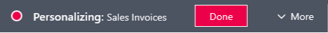 Personalize mode Personalize mode